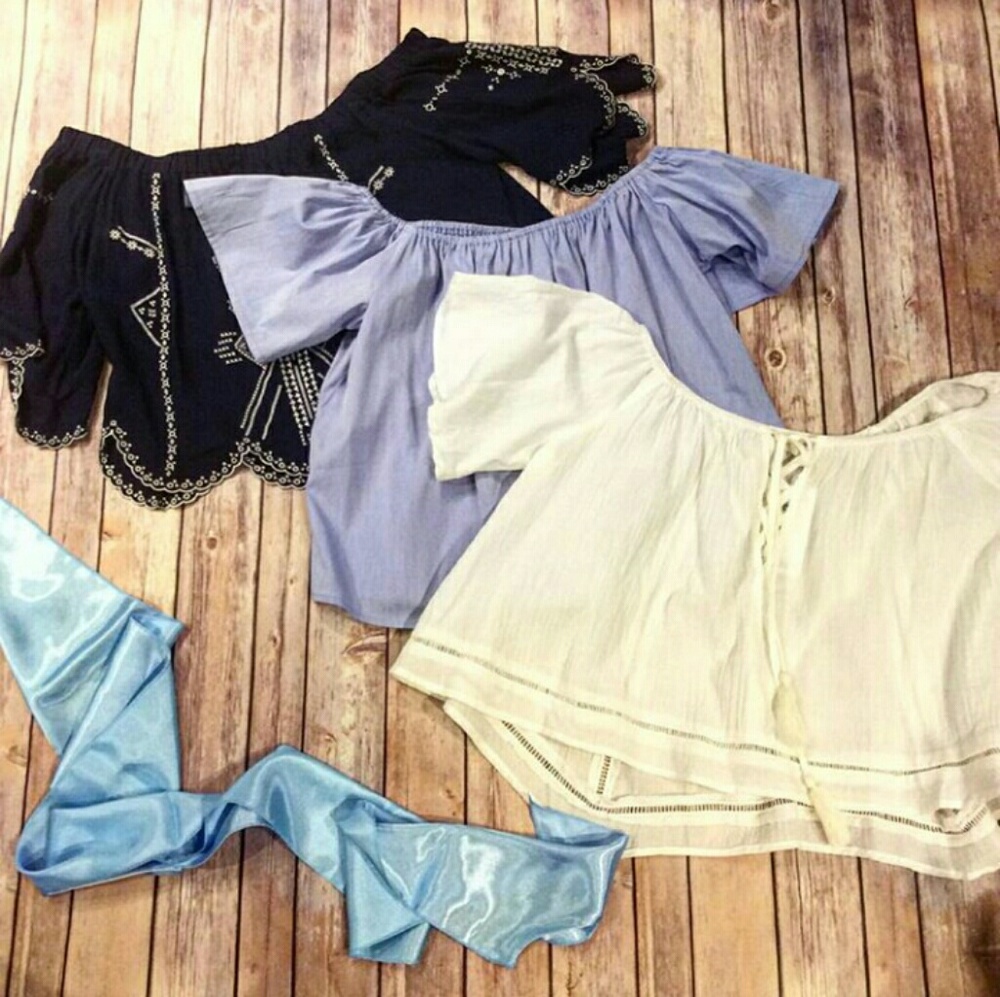 White Boho Crop Top - Picture 4 of 4